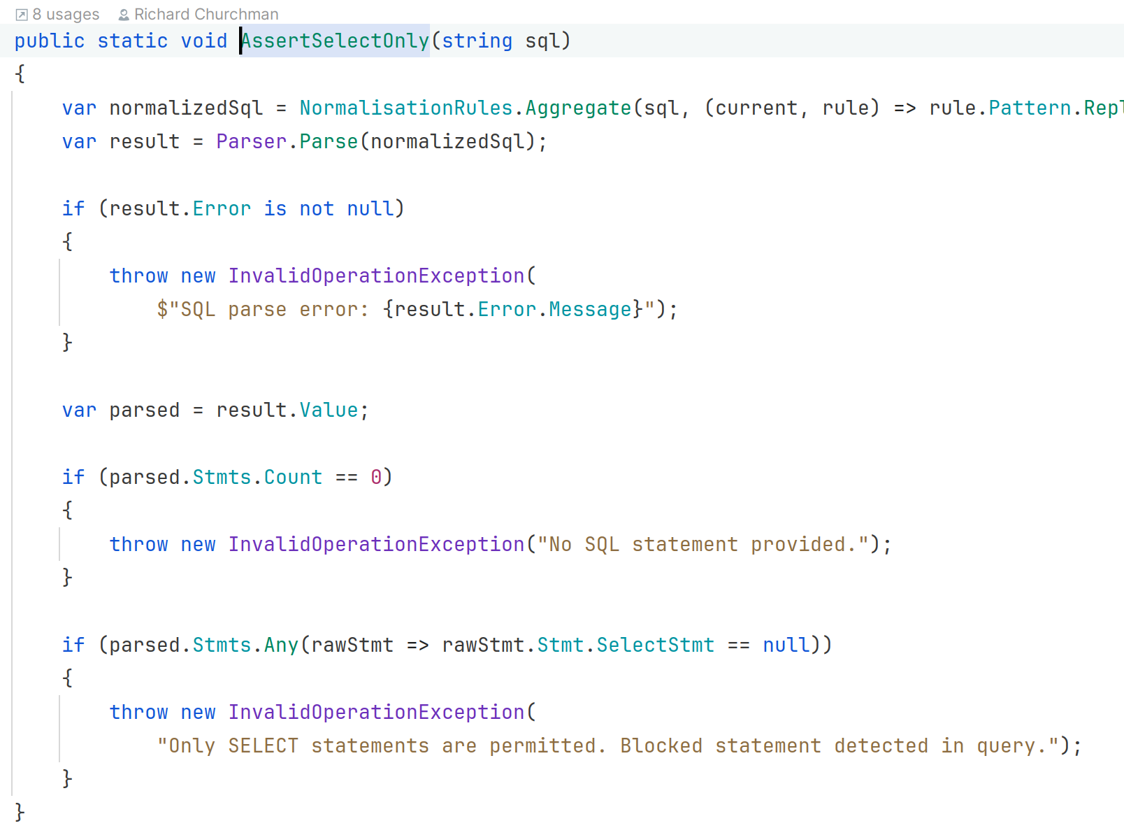 TheSQLSoftParserCode